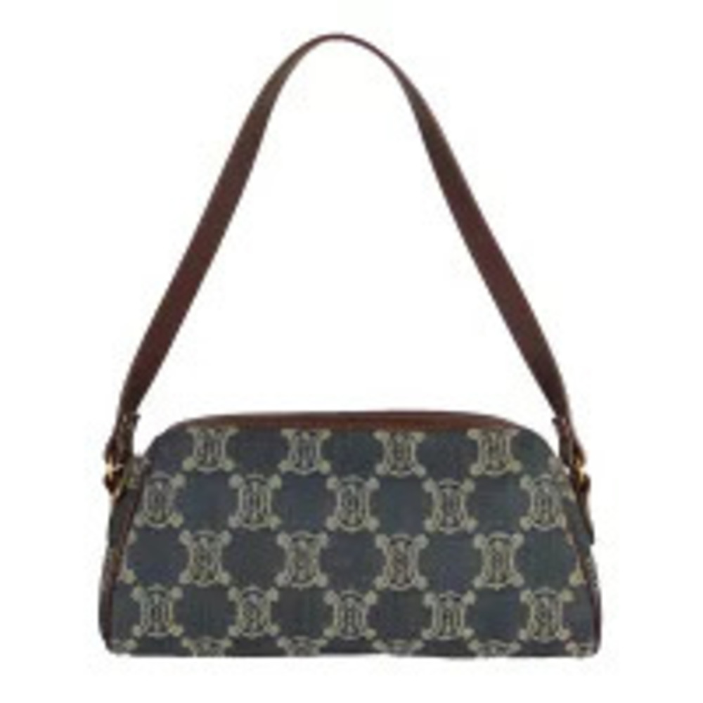 Celine Paris Macadam handbag accessory Clutch denim blue
